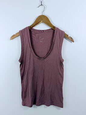 A New Day Womens Small Mauve Scoop Neck Tank Top Small